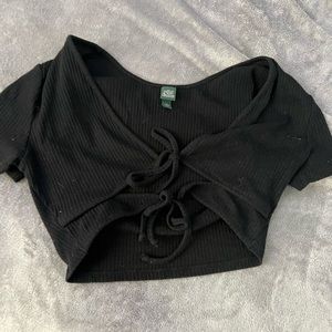Black Crop top, Size medium, wild fable